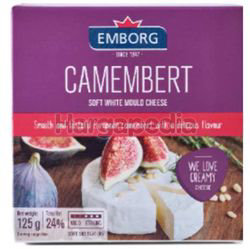 Emborg Camembert Soft White Mould Cheese 125gm Emborg Camembert Soft White Mould Cheese 125gm