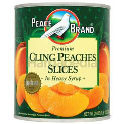 Peace Brand Premium Cling Peaches Slices in Heavy Syrup 822gm Peace Brand Premium Cling Peaches Slices in Heavy Syrup 822gm