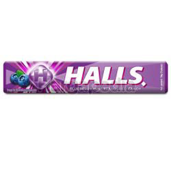 Halls Stick Candy Blueberry Mint 34gm Halls Stick Candy Blueberry Mint 34gm