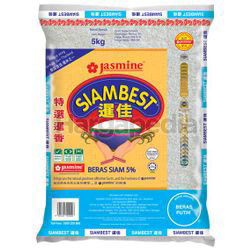 Jasmine Siam Best Siam 5% Rice 5kg Jasmine Siam Best Siam 5% Rice 5kg