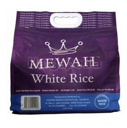 Mewah Thai White Rice 5kg Mewah Thai White Rice 5kg