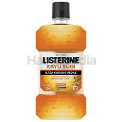 Listerine Kayu Sugi Less Intense Mouth Rinse 250ml Listerine Kayu Sugi Less Intense Mouth Rinse 250ml