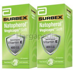 Surbex Natopherol Bio-Enhanced Vitamin E 400I.U 2x60s Surbex Natopherol Bio-Enhanced Vitamin E 400I.U 2x60s