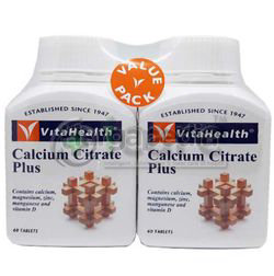 VitaHealth Calcium Citrate 2x60s VitaHealth Calcium Citrate 2x60s