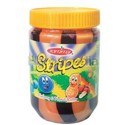 Jammy Stripes Peanut Butter Blueberry 510gm Jammy Stripes Peanut Butter Blueberry 510gm
