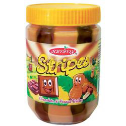 Jammy Stripes Peanut Butter Chocolate 510gm Jammy Stripes Peanut Butter Chocolate 510gm