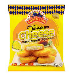 Farm's Best Tempura Cheese Chicken Nugget 800gm Farm's Best Tempura Cheese Chicken Nugget 800gm