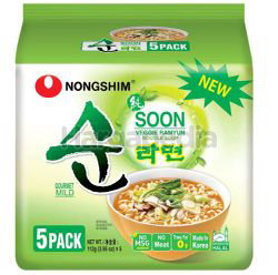 Nong Shim Inst Noodle Soon Veggie 5x112gm Nong Shim Inst Noodle Soon Veggie 5x112gm