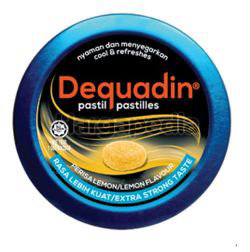 Dequadin Pastilles Extra Strong Lemon 46gm Dequadin Pastilles Extra Strong Lemon 46gm