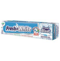 Fresh & White Fresh Blast Whitening Gel Toothpaste 160gm Fresh & White Fresh Blast Whitening Gel Toothpaste 160gm