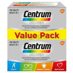 Centrum Silver Multivitamin & Mineral 2x100s Centrum Silver Multivitamin & Mineral 2x100s