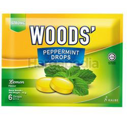 Woods's Peppermint Drops Lemon 15gm 6s Woods's Peppermint Drops Lemon 15gm 6s