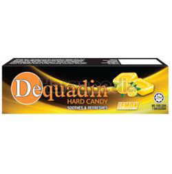 Dequadin Hard Candy Lemon 38gm Dequadin Hard Candy Lemon 38gm