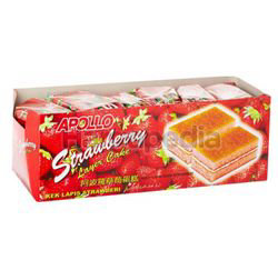 Apollo Strawberry Layer Cake Cocoa 24x18gm Apollo Strawberry Layer Cake Cocoa 24x18gm