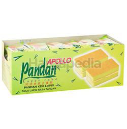Apollo Pandan Layer Cake 24x18gm Apollo Pandan Layer Cake 24x18gm