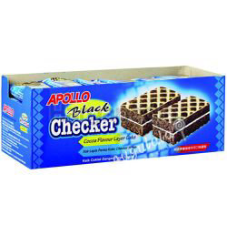 Apollo Checker Cocoa Layer Cake 24x18gm Apollo Checker Cocoa Layer Cake 24x18gm