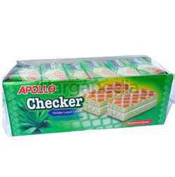 Apollo Checker Pandan Layer Cake 24x18gm Apollo Checker Pandan Layer Cake 24x18gm