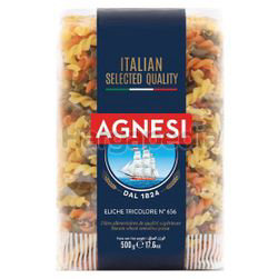 Agnesi Pasta Eliche Tricolori n.656 500gm Agnesi Pasta Eliche Tricolori n.656 500gm