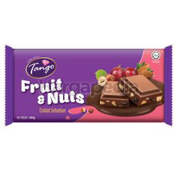 Tango Chocolate Bar Milk Chocolate Fruit & Nuts 140gm Tango Chocolate Bar Milk Chocolate Fruit & Nuts 140gm