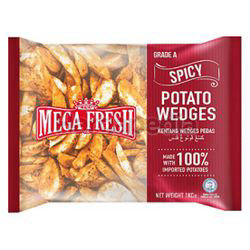 Mega Fresh Spicy Wedges 1kg Mega Fresh Spicy Wedges 1kg