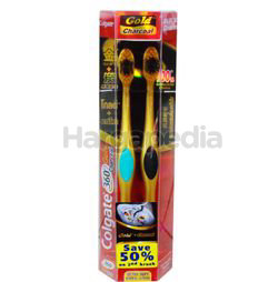 Colgate 360 Degree Gold Charcoal Toothbrush 2s Colgate 360 Degree Gold Charcoal Toothbrush 2s