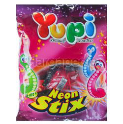 Yupi Gummy Candies Neon Stix 120gm Yupi Gummy Candies Neon Stix 120gm