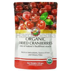 Country Farm Organic Dried Cranberries 100gm Country Farm Organic Dried Cranberries 100gm