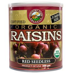 Country Farm Organic Red Seedless Raisins 300gm Country Farm Organic Red Seedless Raisins 300gm