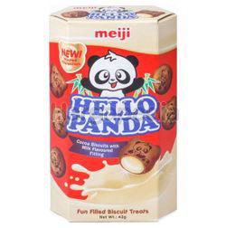 Meiji Hello Panda Cocoa Milk Coated Biscuit 50gm Meiji Hello Panda Cocoa Milk Coated Biscuit 50gm