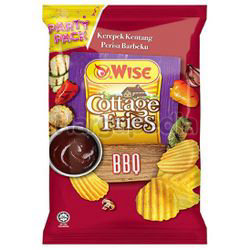 Wise Cottage Fries Potato Chips BBQ 160gm Wise Cottage Fries Potato Chips BBQ 160gm