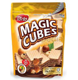 Torto Magic Cubes Hazelnut 150gm Torto Magic Cubes Hazelnut 150gm