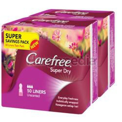 Carefree Super Dry Pantyliner Unscented 100s Carefree Super Dry Pantyliner Unscented 100s