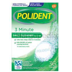 Polident Denture Cleanse 3 minute Daily Cleanser 36s Polident Denture Cleanse 3 minute Daily Cleanser 36s
