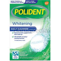 Polident Denture Whitening Daily Cleanser 36s Polident Denture Whitening Daily Cleanser 36s