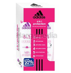 Adidas Women Deodorant Spray 6in1 2x150ml Adidas Women Deodorant Spray 6in1 2x150ml