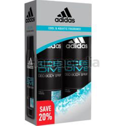 Adidas Men Deodorant Spray Ice Dive 2x150ml Adidas Men Deodorant Spray Ice Dive 2x150ml