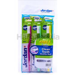Jordan Classic Toothbrush Hard 2s+1s Jordan Classic Toothbrush Hard 2s+1s