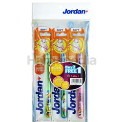 Jordan Buddy 5-10 Soft Kids Toothbrush 2s+1s Jordan Buddy 5-10 Soft Kids Toothbrush 2s+1s