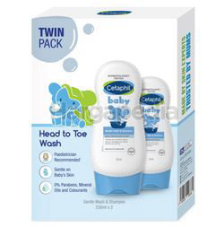 Cetaphil Baby Gentle Wash & Shampoo 2x230ml Cetaphil Baby Gentle Wash & Shampoo 2x230ml