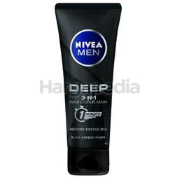 Nivea Men Deep 3in1 Wash, Scrub, Mask 75ml Nivea Men Deep 3in1 Wash, Scrub, Mask 75ml