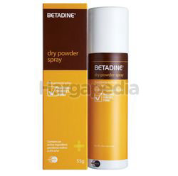 Betadine Dry Powder Spray 55gm Betadine Dry Powder Spray 55gm