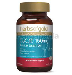 Herbs Of Gold CoQ10 150mg 60s Herbs Of Gold CoQ10 150mg 60s