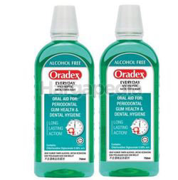 Oradex Everyday Antiseptic Mouthwash 2x750ml Oradex Everyday Antiseptic Mouthwash 2x750ml
