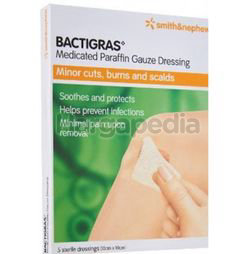 Smith & Nephew Bactigras 10cmx10cm 5s Smith & Nephew Bactigras 10cmx10cm 5s