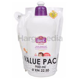 Sleek Baby Bottle, Nipple and Accessories Cleanser Value Pack 950ml Sleek Baby Bottle, Nipple and Accessories Cleanser Value Pack 950ml
