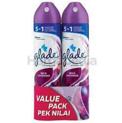 Glade Aerosol Air Freshener Wild Lavender 2x320ml Glade Aerosol Air Freshener Wild Lavender 2x320ml