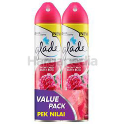 Glade Aerosol Air Freshener Peony & Berry Bliss 2x320ml Glade Aerosol Air Freshener Peony & Berry Bliss 2x320ml