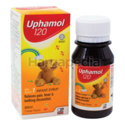 Uphamol 120mg Infant Syrup Suspension Orange 60ml Uphamol 120mg Infant Syrup Suspension Orange 60ml