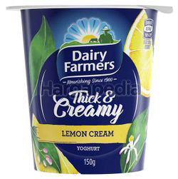 Dairy Farmers Thick & Creamy Yogurt Lemon Cream 150gm Dairy Farmers Thick & Creamy Yogurt Lemon Cream 150gm