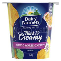 Dairy Farmers Thick & Creamy Yogurt Mango & Passionfruit 150gm Dairy Farmers Thick & Creamy Yogurt Mango & Passionfruit 150gm